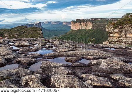 View From The Top Of The Hill Of The Father Inacio, Morro Do Pai Inacio, Chapada Diamantina, Bahia, 