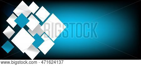 Abstract Modern Background From Geometric Shapes With Space For Text