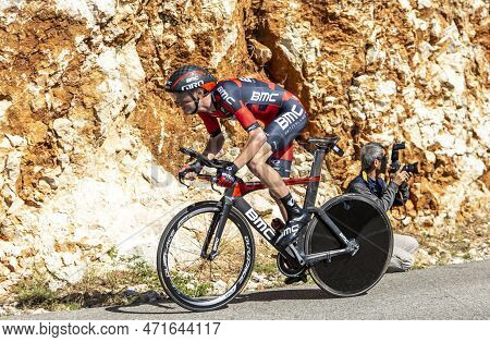 Col Du Serre De Tourre,france - July 15,2016: The American Cyclist Tejay Van Garderen Of Bmc Team Ri