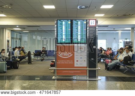 November 18, 2022, Buenos Aires, Argentina: Waiting Room In The Boarding Area Of The Jorge Newbery I