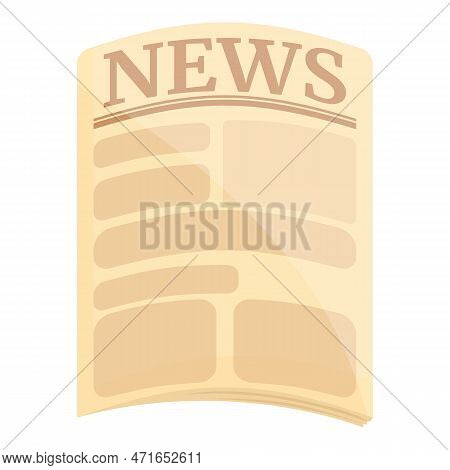 Heap Newspaper Icon. Cartoon Of Heap Newspaper Icon For Web Design Isolated On White Background