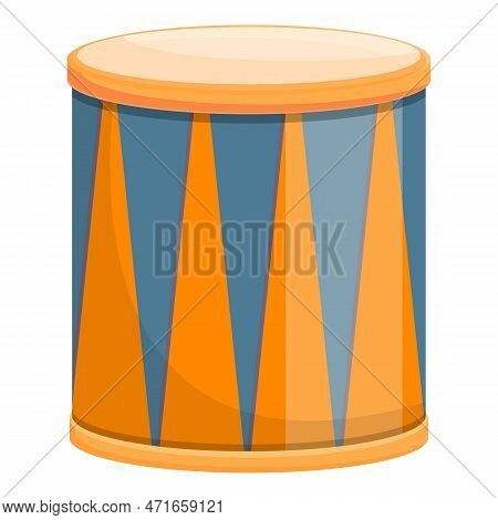 Army Drum Icon. Cartoon Of Army Drum Icon For Web Design Isolated On White Background