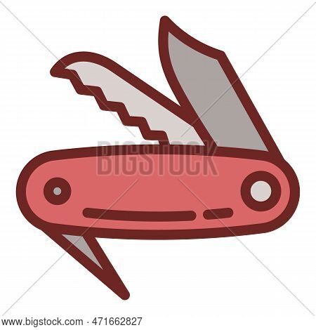 Swiss Penknife Icon. Outline Swiss Penknife Icon For Web Design Isolated On White Background