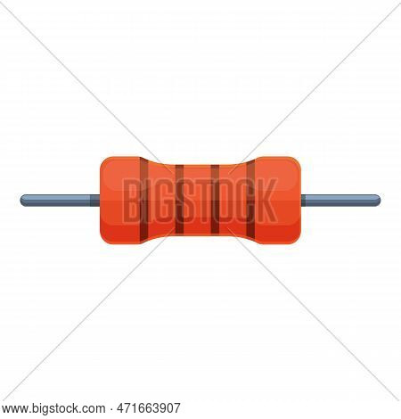 Switcher Resistor Icon. Cartoon Of Switcher Resistor Icon For Web Design Isolated On White Backgroun