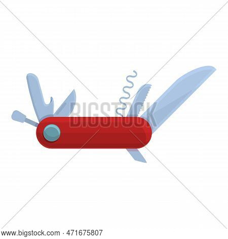 Multitool Swiss Icon. Cartoon Of Multitool Swiss Icon For Web Design Isolated On White Background