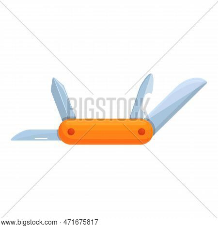 Pocketknife Icon. Cartoon Of Pocketknife Icon For Web Design Isolated On White Background