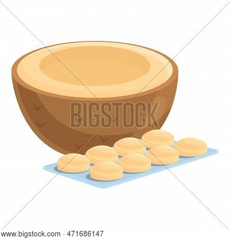 Pear Cough Drops Icon. Cartoon Of Pear Cough Drops Icon For Web Design Isolated On White Background