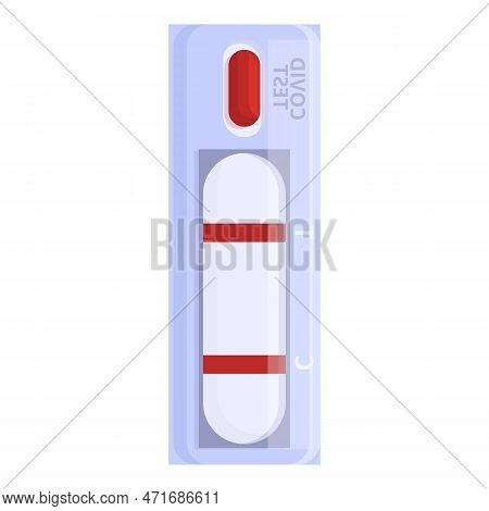 Covid Test Pack Icon. Cartoon Of Covid Test Pack Icon For Web Design Isolated On White Background