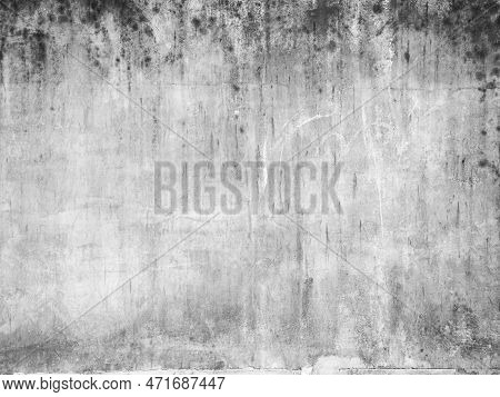 Grey Ground Cement Background,pattern Texture Vintage Construction House With Light On Building Wall