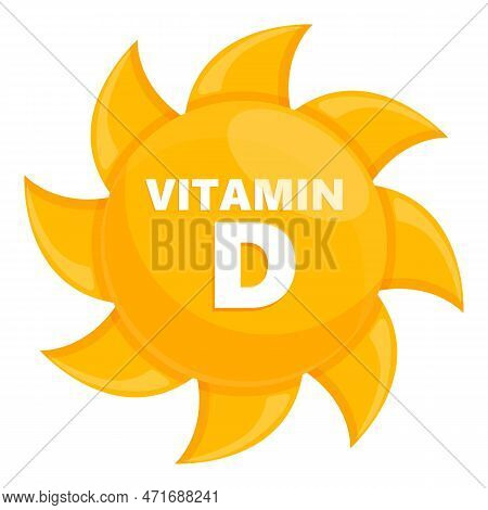 Summer Vitamin Icon. Cartoon Of Summer Vitamin Icon For Web Design Isolated On White Background