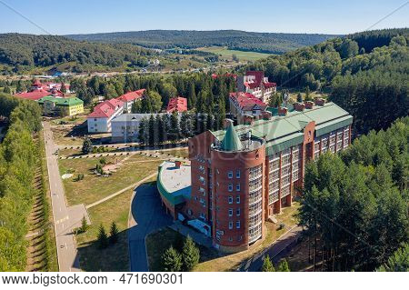 Krasnousol\'skii, Republic Of Bashkortostan, Russia - 08.16.2022: South Urals, Krasnousolsk Health R