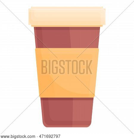 Coffee To Go Cup Icon. Cartoon Of Coffee To Go Cup Icon For Web Design Isolated On White Background