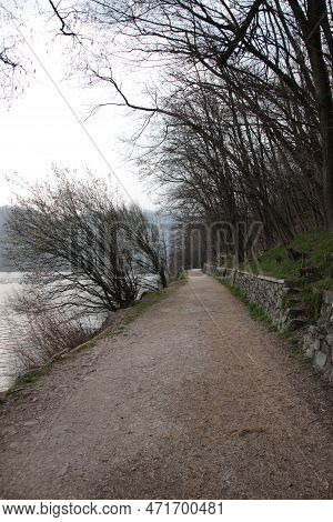 Italy, Trentino Alto Adige: Glimpse Of Levico Lake.
