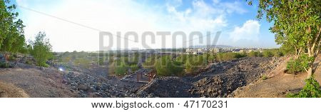 Syd for Medina i panoramaudsigt