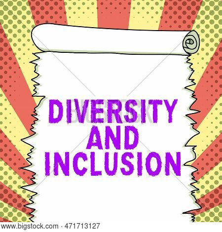 Writing Displaying Text Diversity And Inclusion. Concept Meaning Range Human Difference Includes Rac