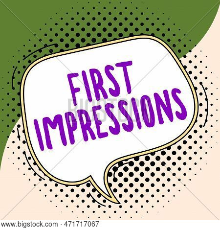 Conceptual Caption First Impressions. Business Overview What A Person Thinks Of You When They First 