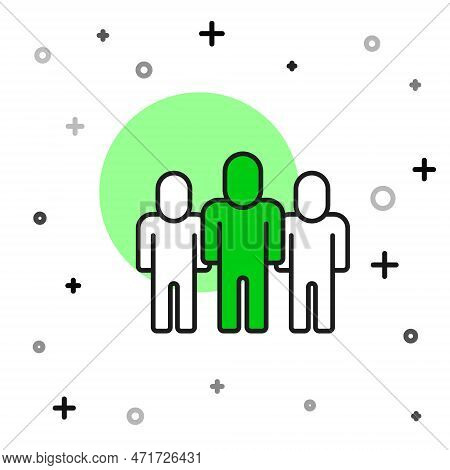 Filled Outline Project Team Base Icon Isolated On White Background. Business Analysis And Planning, 