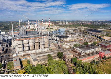 Sterlitamak, Republic Of Bashkortostan, Russia - 08.14.2022: Chemical Production: Jsc Bashkir Soda C