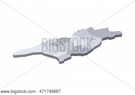 Georgia Political Map Of Administrative Divisions - Regions And Autonomous Republics Of Abkhasia And