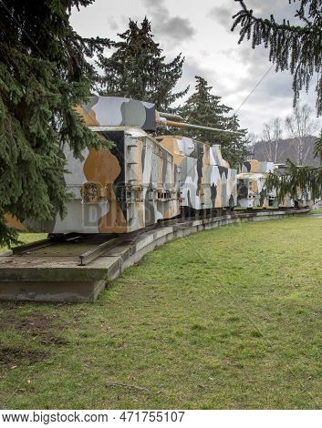 The Armored Train Hurban. World War Ii. Slovak National Uprising. Zvolen. Slovakia.