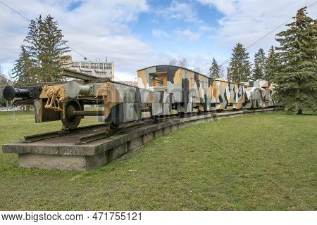 The Armored Train Hurban. World War Ii. Slovak National Uprising. Zvolen. Slovakia.