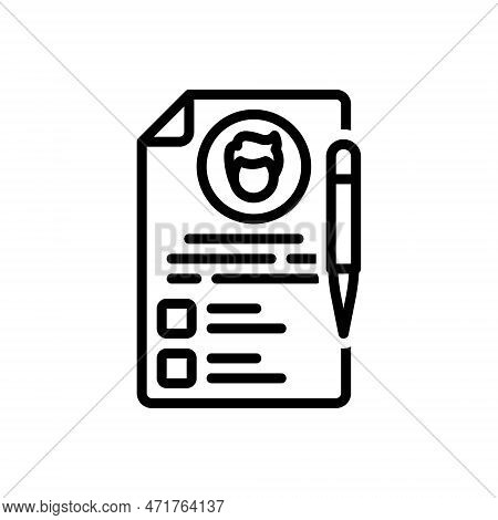 Black Line Icon For Term Bet Condition Prerequisite Betting Stipulation Document Paper Contract Agre