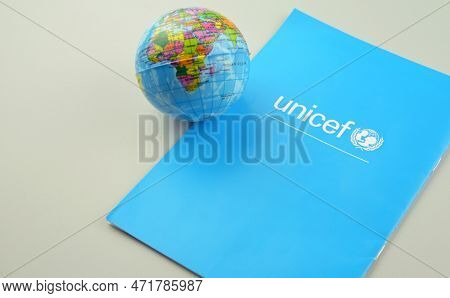 Unicef - United Nations International Childrens Fund Flag.