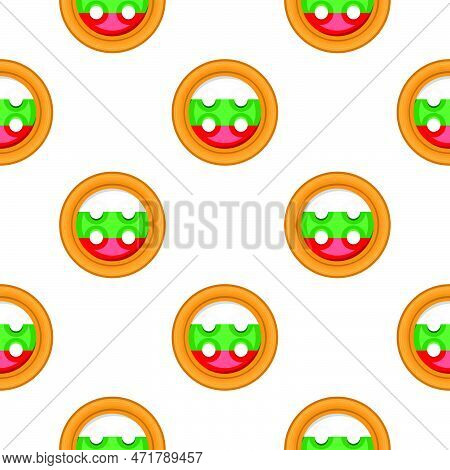 Pattern Cookie With Flag Country Bulgaria In Tasty Biscuit