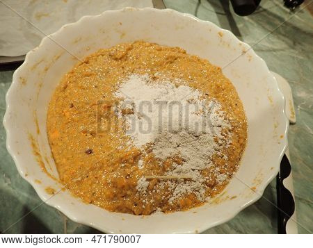 Homemade Cooking Of A Carrot Cake