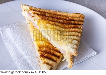 Grilled Ham And Cheese.