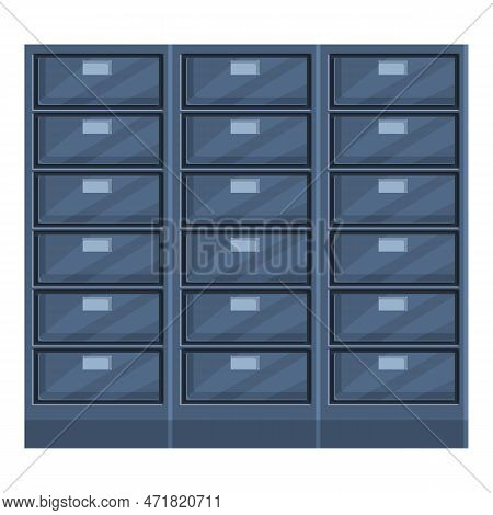 Deposit Room Box Icon. Cartoon Of Deposit Room Box Icon For Web Design Isolated On White Background