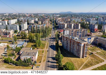 Bashkortostan, Sterlitamak City: Residential Development Of The Vts District. Aerial View.