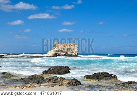 A View Of Cleopatra Beach And Coral Reefs Located In Marsa Matrouh Egypt
