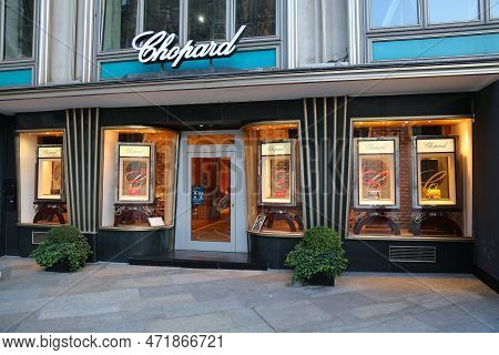 Cologne, Germany - September 21, 2020: Chopard Luxury Fashion Store In Cologne, Germany. Chopard Is 