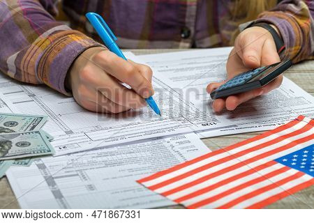 Completion Of The U.s. Corporation Income Tax Return 1120. The Concept Of Filing A Tax Return