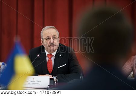 Bucharest, Romania. 2nd Mar, 2023: Vasile Dincu, Former Minister Of Defense, At The Ceremony Of Rece