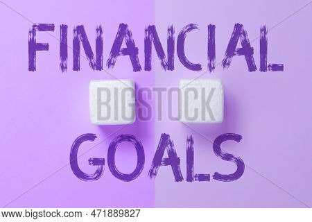 Conceptual Caption Financial Goals. Business Overview Targets Usually Driven By Specific Future Fina