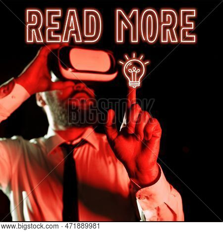 Handwriting Text Read More. Internet Concept Provide More Time Or Thorough Reading For A Specific To