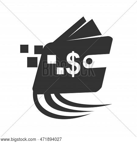 Digital Fast Payment Walet Logo Template Icon Illustration Brand Identity.isolated And Flat Illustra