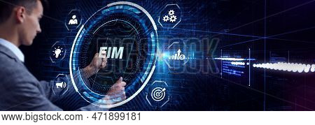 Eim Enterprise Information Management System.business, Technology, Internet And Network Concept.