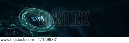 Eim Enterprise Information Management System. 3d Illustration