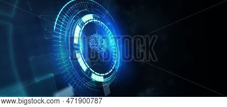 Artificial Intelligence (ai), Machine Learning And Modern Computer Technologies Concepts. Business,