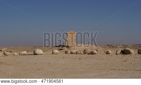 Ruins Of The Ottoman Railway Station. Negev. Israel