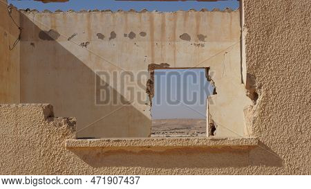 Ruins Of The Ottoman Railway Station. Negev. Israel