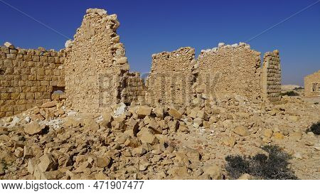 Ruins Of The Ottoman Railway Station. Negev. Israel