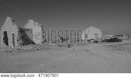 Ruins Of The Ottoman Railway Station. Negev. Israel