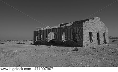 Ruins Of The Ottoman Railway Station. Negev. Israel