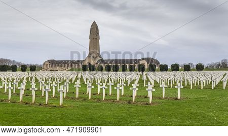 Scenery Around The Douaumont Ossuary, A Memorial Located Near Verdun In France