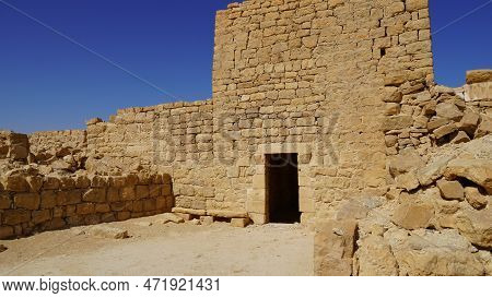 Governor Building In The Ancient Nabataean City Shivta, Negev Desert
