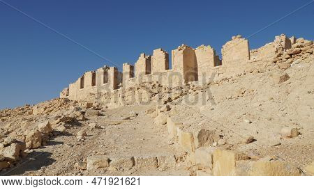 German-turkish Hospital (1906-1917) Built On Ruins Of Byzantine Fort At Nizana, Israel